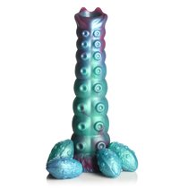 Фантазийный фаллоимитатор Galactic Breeder Ovipositor Silicone Dildo - 22 см., цвет разноцветный - XR Brands