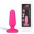 Розовый анальный плаг из силикона Seamless Silicone Butt Plug - 7,5 см., цвет розовый - all about anal