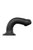 Черный фаллос на присоске Silicone Bendable Dildo L - 19 см., цвет черный - Strap-on-me