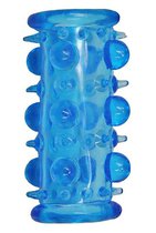Голубая насадка с шипами и шишечками LUST CLUSTER, цвет голубой - Dream toys