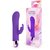 Фиолетовый мини-вибратор с клиторальным зайчиком - 14 см., цвет фиолетовый - Bior toys