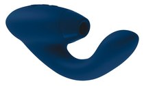 Синий стимулятор Womanizer DUO с вагинальным отростком, цвет синий - Epi24