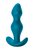 Бирюзовая фигурная анальная пробка Fantasy - 12,5 см, цвет синий - Lola Toys