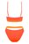 Раздельный женский купальник Miamelle, цвет оранжевый, M - Obsessive