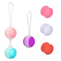 Набор вагинальных шариков Кегеля со сменным грузом She-ology, цвет разноцветный - California Exotic Novelties