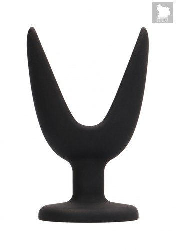 Анальный тюльпан 5 Inch Split №2 Black, цвет черный - Shots Media