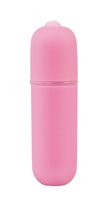 Розовая вибропуля Power Bullet - 6,2 см., цвет розовый - Shots Media