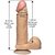 Фаллоимитатор The Realistic Cock 8” with Removable Vac-U-Lock Suction Cup - Vanilla, цвет телесный - Doc Johnson