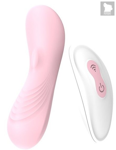 Розовый клиторальный стимулятор REMOTE LAY-ON VIBE, цвет розовый - Dream toys