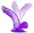 Фиолетовый фаллоимитатор на присоске NATURALLY YOURS 4INCH MINI - 12 см., цвет фиолетовый - Blush Novelties