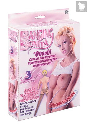 Надувная секс-кукла Banging Bonita, цвет телесный - Nanma (NMC)