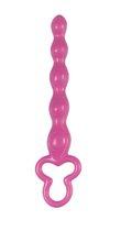 Розовая анальная цепочка Clover Anal Rod - 18 см, цвет розовый - Seven Creations