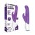 Фиолетовый G-стимулятор с клиторальным отростком - 24 см., цвет фиолетовый - Rabbit Essentials