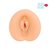 Мастурбатор-вагина телесного цвета с бороздками на внешней части, цвет телесный - Bior toys