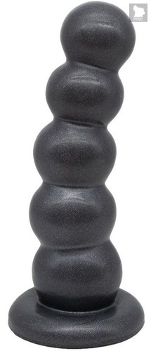 Черная насадка-плаг на харнесс PLATINUM 7 - 19,5 см., цвет черный - Lovetoy (А-Полимер)