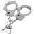 Наручники из листового металла с ключами Metal Handcuffs - Blush Novelties