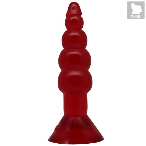 Анальная ёлочка - 17 см, цвет красный - Eroticon