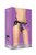 Фиолетовый страпон Deluxe Silicone Strap On 10 Inch - 25,5 см - Shots Media