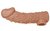 Насадка на фаллос с отверстием для мошонки EXTREME SLEEVE - 17,6 см., цвет телесный - Kokos