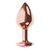 Пробка цвета розового золота с лиловым кристаллом Diamond Quartz Shine S - 7,2 см., цвет лиловый - Lola Toys
