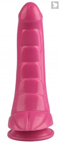 Розовый анальный фаллоимитатор - 24 см., цвет розовый - МиФ