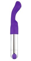 Фиолетовый перезаряжаемый вибратор Rechargeable IJOY Versatile Tickler - 14,5 см., цвет фиолетовый - LoveToy