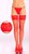 Чулки-сетка на силиконовой резинке, цвет красный, 2 - SoftLine Collection (SLC)