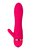 Розовый вибромассажёр с небольшим клиторальным отростком - 15 см, цвет розовый - Toyfa