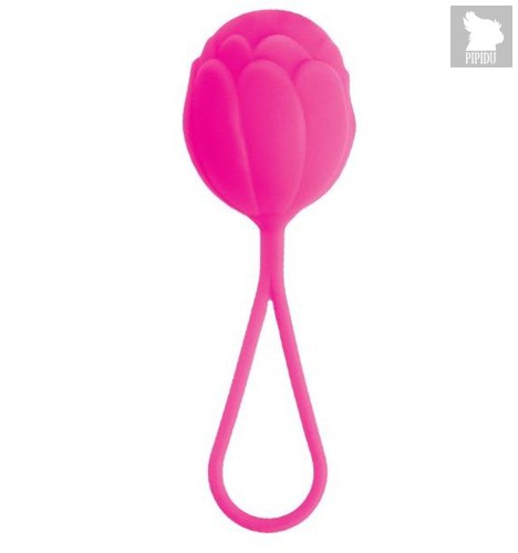 Розовый вагинальный шарик с петелькой для извлечения, цвет розовый - Toyfa