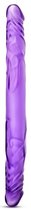 Фиолетовый двусторонний фаллоимитатор 14 Inch Double Dildo - 35 см., цвет фиолетовый - Blush Novelties