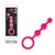 Розовые силиконовые анальные бусы Silicone Anal Beads - 14 см., цвет розовый - all about anal