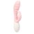 Нежно-розовый вибромассажёр Flirtation с клиторальным отростком - 20 см., цвет розовый - Baile