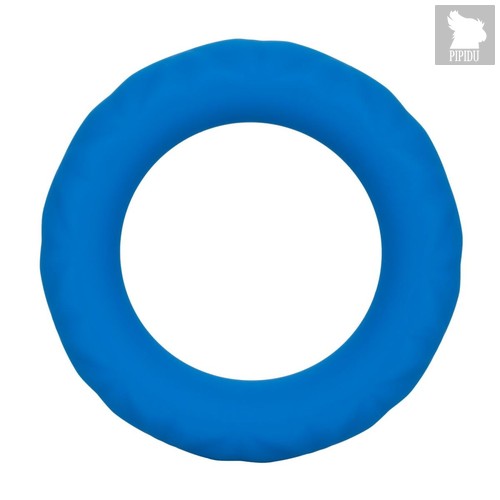 Синее эрекционное кольцо Link Up Ultra-Soft Max, цвет синий - California Exotic Novelties
