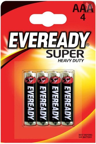 Батарейки EVEREADY SUPER R03 типа AAA - 4 шт. - Energizer