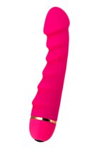 Розовый рельефный вибростимулятор точки G - 16 см, цвет розовый - Toyfa
