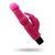 Розовый вибратор с дополнительной стимуляцией - 21,5 см, цвет розовый - Eroticon