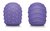 Набор из 2 фиолетовых текстурированных насадок для Le Wand Petite, цвет фиолетовый - Le Wand