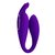 Фиолетовый U-образный вибратор для пар Bill с пультом ДУ, цвет фиолетовый - Baile