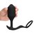 Черная анальная вибропробка с эрекционным кольцом Vibrating Snug & Tug XL, цвет черный - B-vibe
