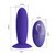 Фиолетовый анальный вибростимулятор Remote Control Vibrating Plug Youth - 11 см., цвет фиолетовый - Baile