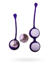 Фиолетовые вагинальные шарики Cosmo Balls с парой сменных шаров, цвет фиолетовый - RestArt