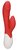 Красный вибратор-кролик Sunburst с функцией нагрева - 20 см., цвет красный - Shots Media