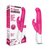 Розовый G-стимулятор с клиторальным отростком - 24 см., цвет розовый - Rabbit Essentials