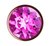 Пробка цвета розового золота с лиловым кристаллом Diamond Quartz Shine L - 8,3 см., цвет лиловый - Lola Toys
