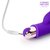 Фиолетовый мини-вибратор с клиторальным зайчиком - 14 см., цвет фиолетовый - Bior toys