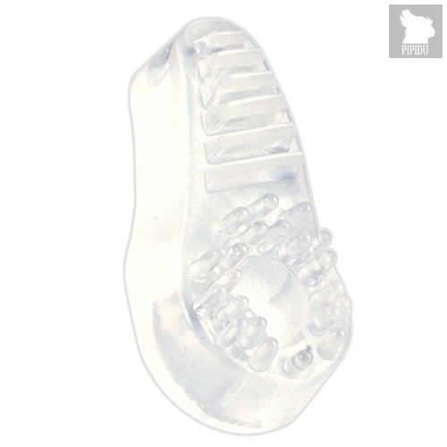 Эрекционное кольцо на пенис Support Ring Ribbed, цвет прозрачный - California Exotic Novelties