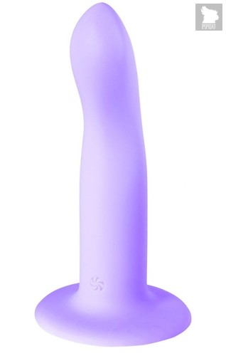 Сиреневый нереалистичный дилдо Stray - 16,6 см., цвет сиреневый - Lola Toys