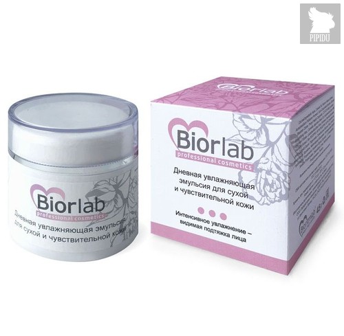 Дневная увлажняющая эмульсия Biorlab для сухой и чувствительной кожи - 45 гр. - Bioritm