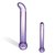 Гладкий стеклянный стимулятор точки G, 18 см, цвет фиолетовый - Gläs