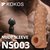 Телесная насадка с бугорками и открытой головкой Nude Sleeve S - 10 см., цвет телесный - Kokos